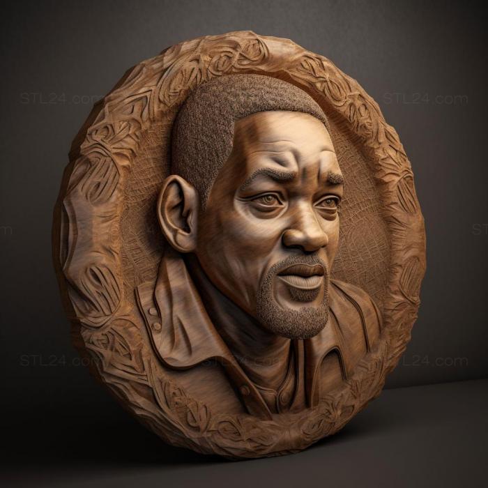 Famous (Will Smith 1, 3DFMS_7328) 3D models for cnc